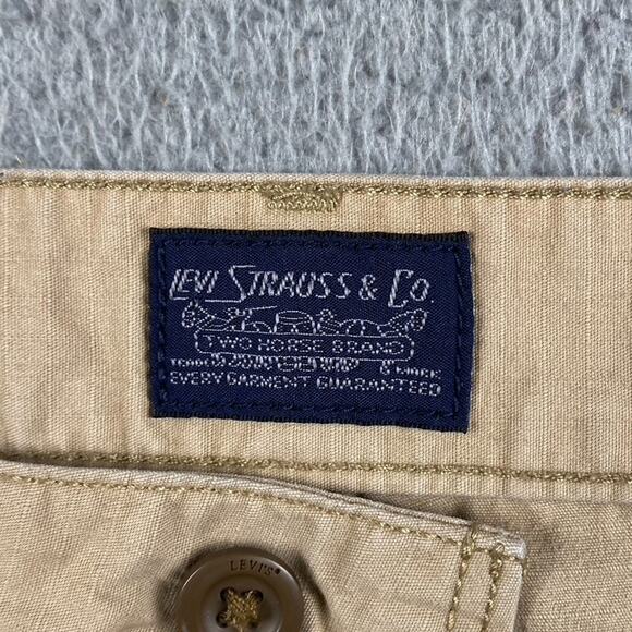 Levi's Ripstop Cargo Shorts Men's 38 Beige Workwear Rugged Causal Outdoors - Picture 4 of 10